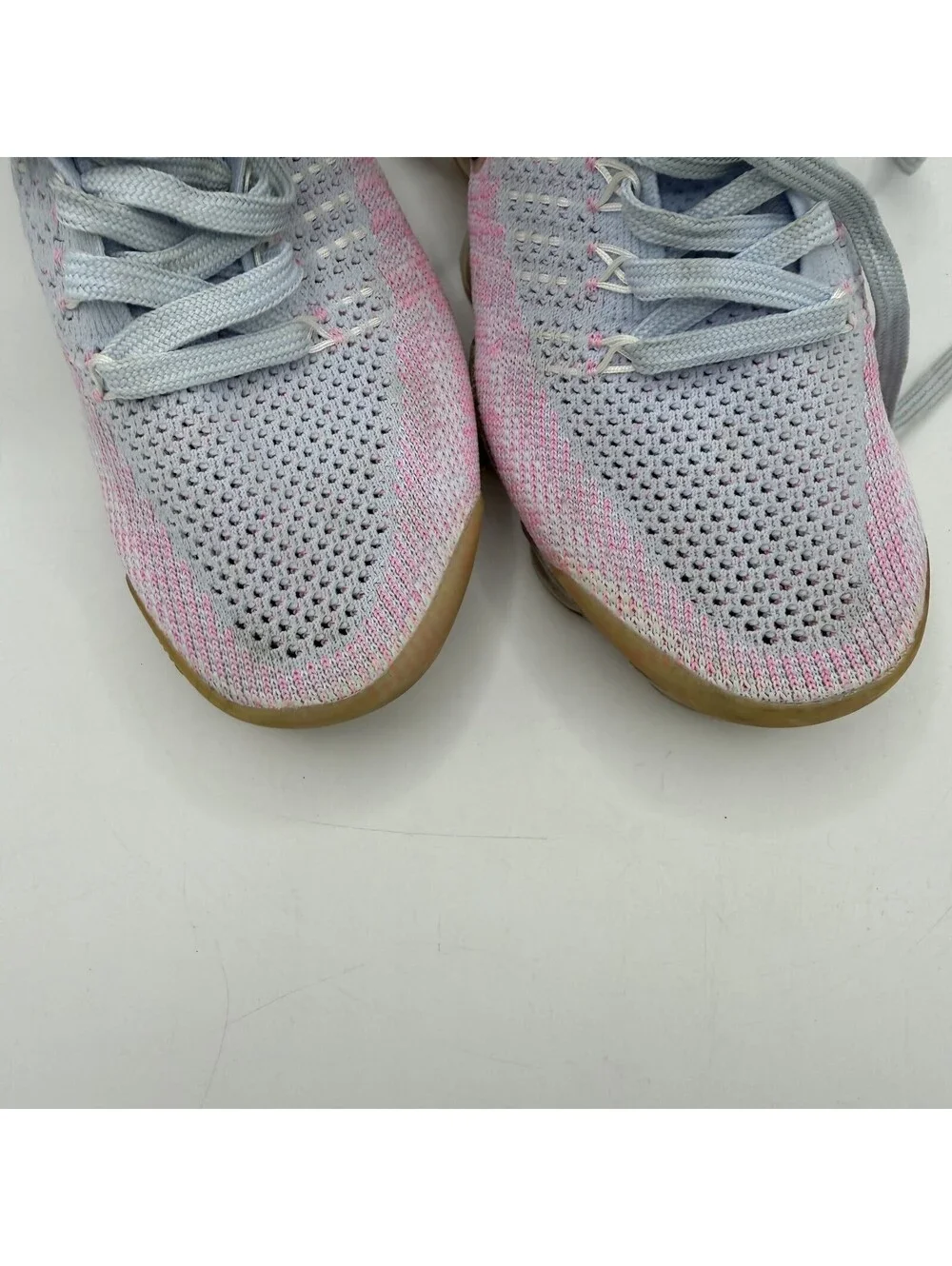 Nike Air VaporMax Flyknit 2 Womens Hydrogen Blue Running Cushioned Sneakers